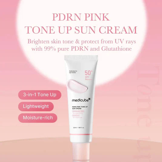 Medicube PDRN Pink Tone Up Sun Cream 50ml-Makeup Stash Pakistan