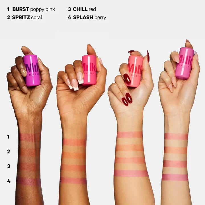 Milk Makeup Cooling Water Jelly Tint, Milk Makeup Burst, lip and cheek tint, jelly tint stick, hydrating cheek tint, cooling water tint, dewy makeup,Makeupstashpk