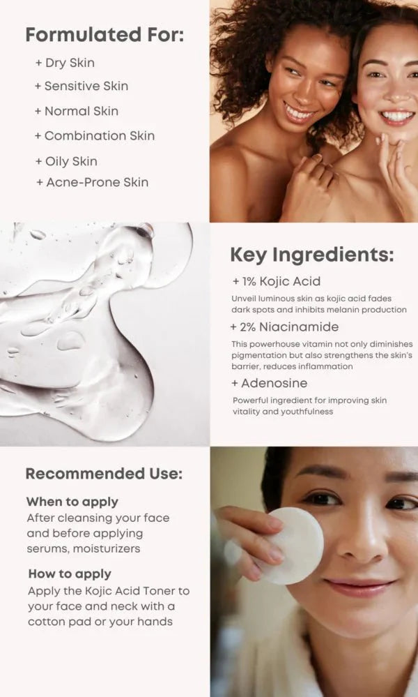 Skin Brightening Toner, Dark Spot Treatment, Sensitive Skin Toner, Brightening Skincare, Toner for FaceHyperpigmentation Toner, Even Skin Tone, Dull Skin Care, Makeupstashpk