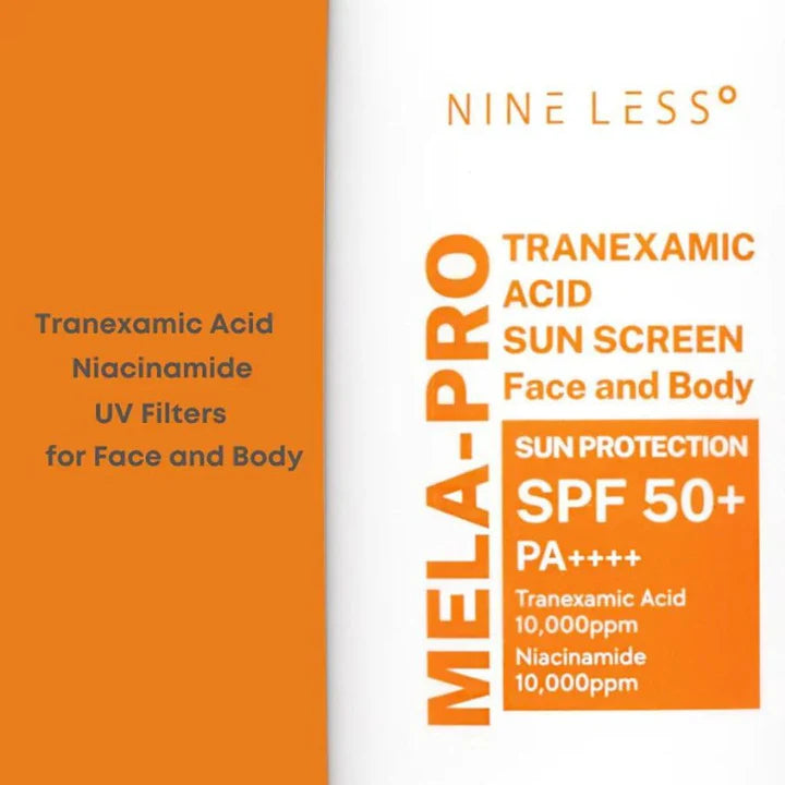 Nineless MELA-PRO Tranexamic Acid Sun Screen 100ml – Brightening & UV Protection