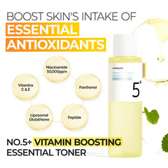 Numbuzin Vitamin Boosting Essential Toner 200ml - Makeup Stash Pakistan
