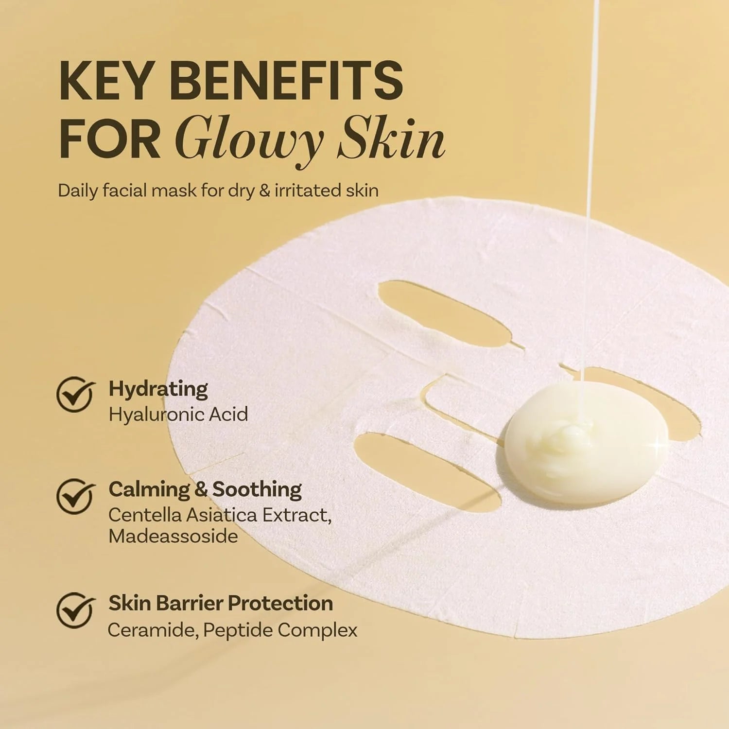 Ongredients,Sheet Mask,Calming Mask,Soothing Face Mask,Hydrating Mask,Makeupstashpk