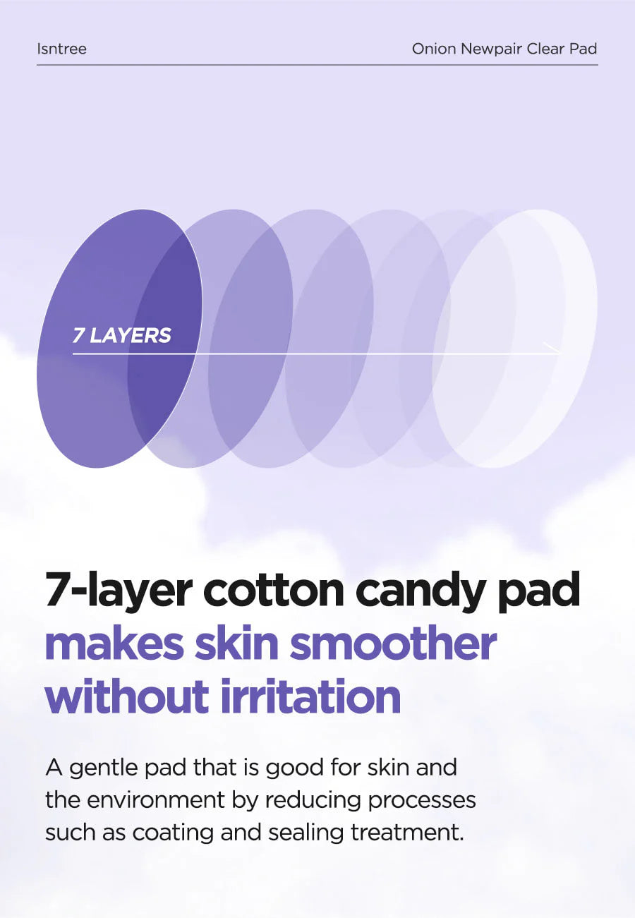 Isntree - Onion Newpair Clear Pad 60 EA 250ml - Makeup Stash Pakistan
