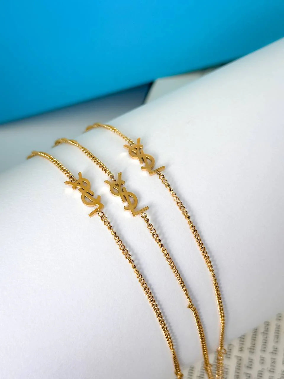 YSL,Necklace,Bracelet,Earring,luxury Set,Makeup Stash Pakistan