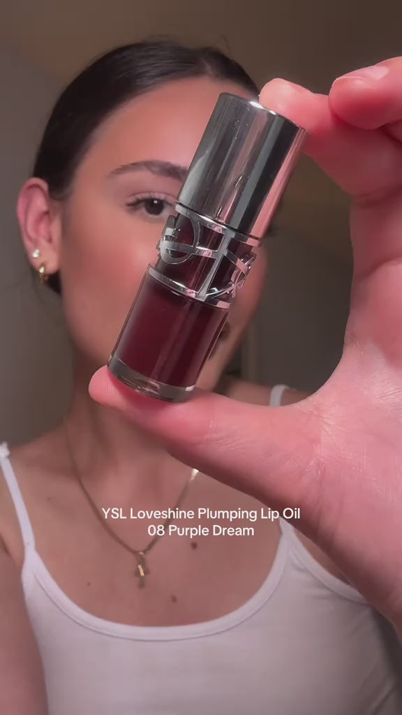 YSL loveshine gloss 08, purple dream lip gloss, ysl lip oil gloss, plumping lip gloss luxury, hydrating lip oil ysl, high shine lip gloss, non sticky lip gloss,Makeupstashpk