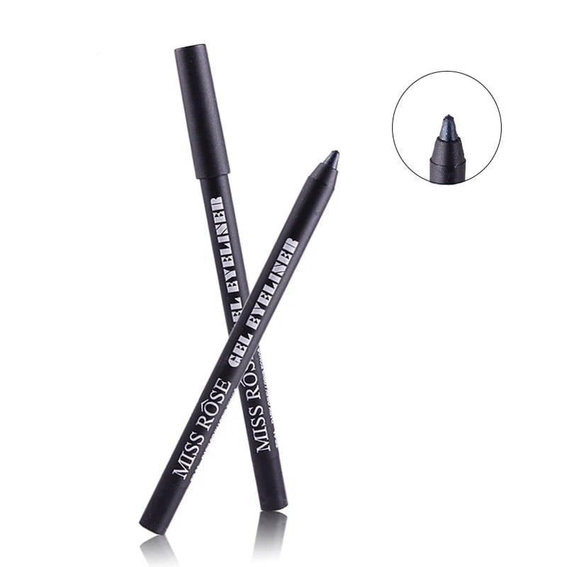 Miss Rose Waterproof Makeup Eye Liner Pencil – Long-Lasting Black Precision Eye Pencil