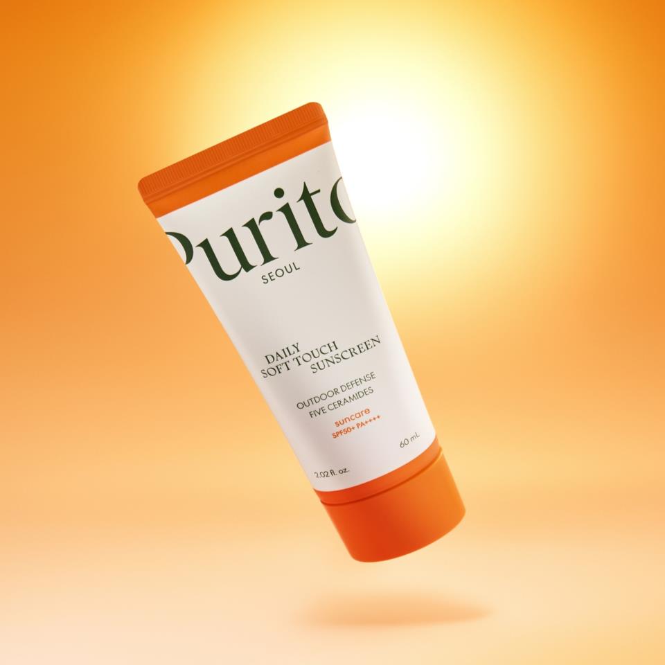 Purito daily soft touch sunscreen, purito sunscreen, korean sunscreen, spf50 sunscreen, pa++++ sunscreen, broad spectrum sunscreen, lightweight sunscreen, sunscreen for sensitive skin, daily facial sunscreen, korean skincare, uv protection cream - Makeupstashpk