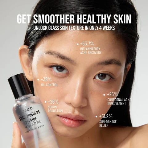 Jumiso - Snail Mucin 95+ Ppetide Facial Essence 140ml - Makeup Stash Pakistan