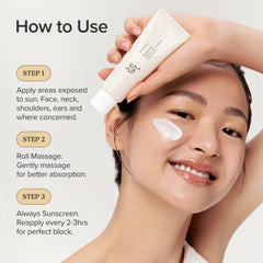 Relief Sun SPF50, Korean Sunscreen, Rice Probiotics Sunscreen, Hydrating SPF, No White Cast Sunscreen, Daily Sunscreen Korea, Sensitive Skin SPF, K Beauty Sunscreen, Lightweight Sunscreen - Makeupstashpk