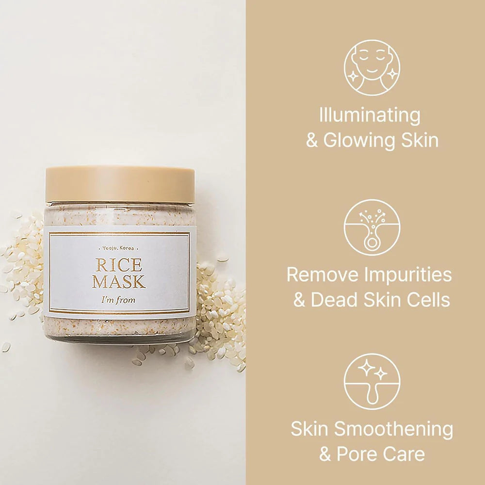 I'm from - Rice Mask 110g - Makeup Stash Pakistan
