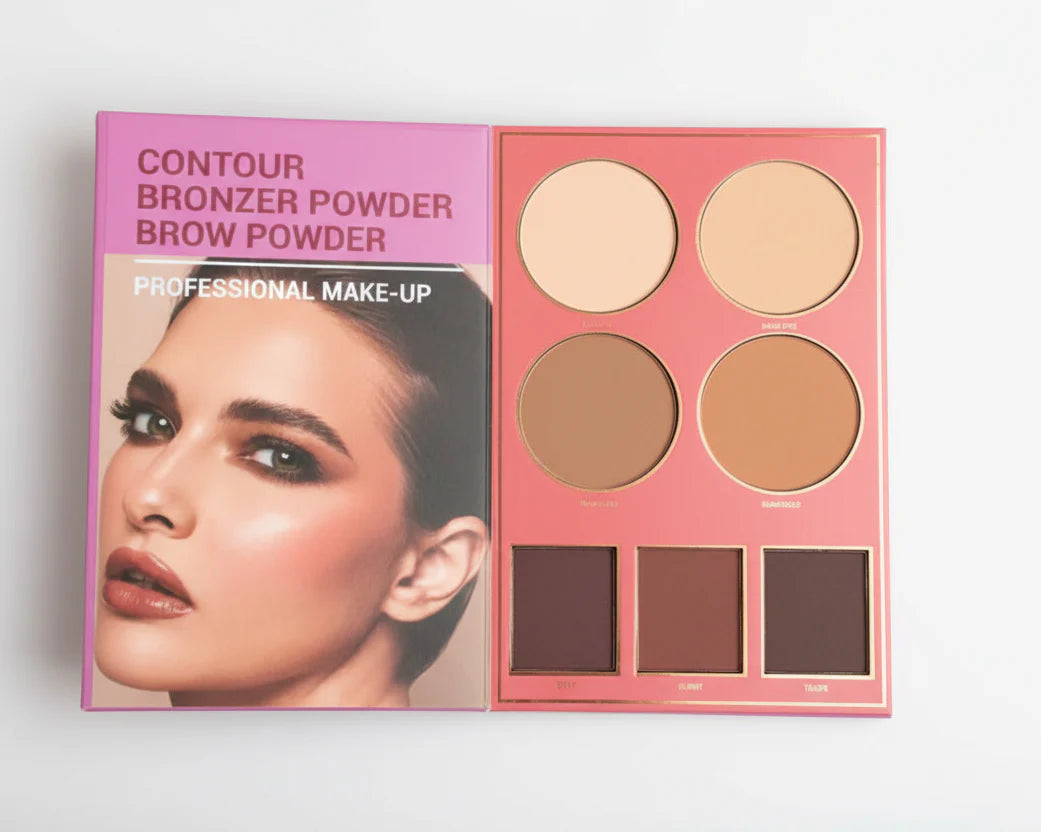 book palette, beginner makeup , complete beauty palette , glam looks, Travel-friendly, highly pigmented, Makeup Kit , Makeupstashpk
