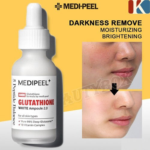 Glutathione Serum, Brightening Serum Korea, Skin Whitening Serum, Korean Skincare Ampoule, Dark Spot Corrector, Hyperpigmentation Treatment , Makeupstashpk