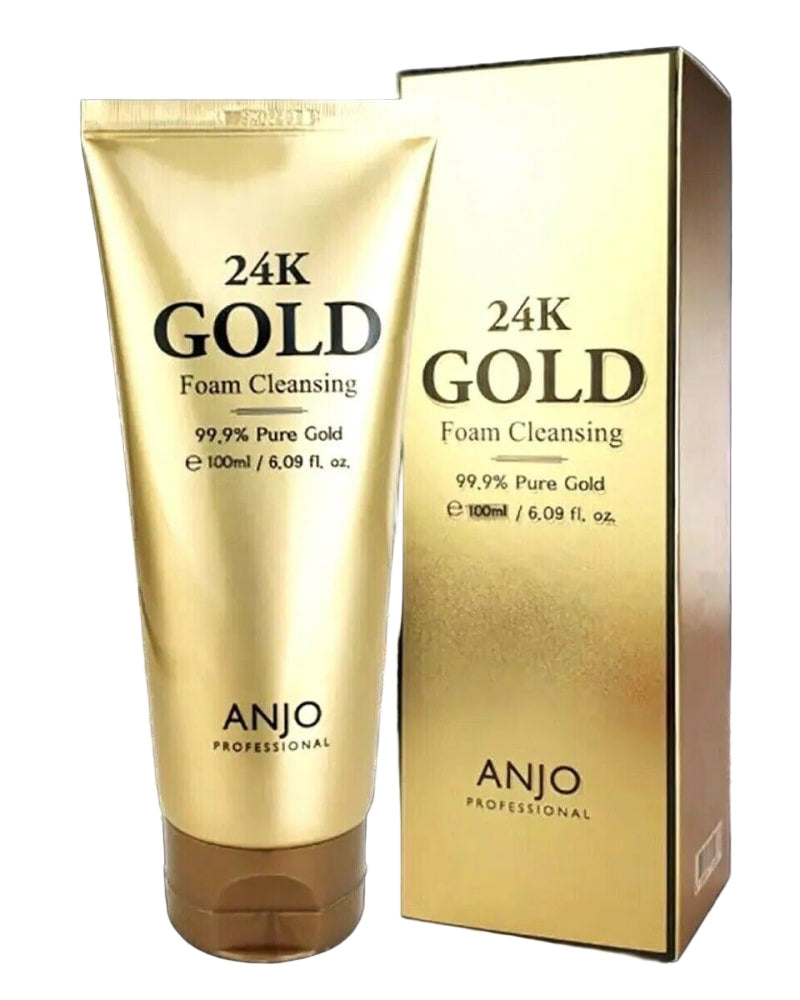 Anjo 24k Gold Foam Cleansing 180ml  - Makeup Stash Pakistan