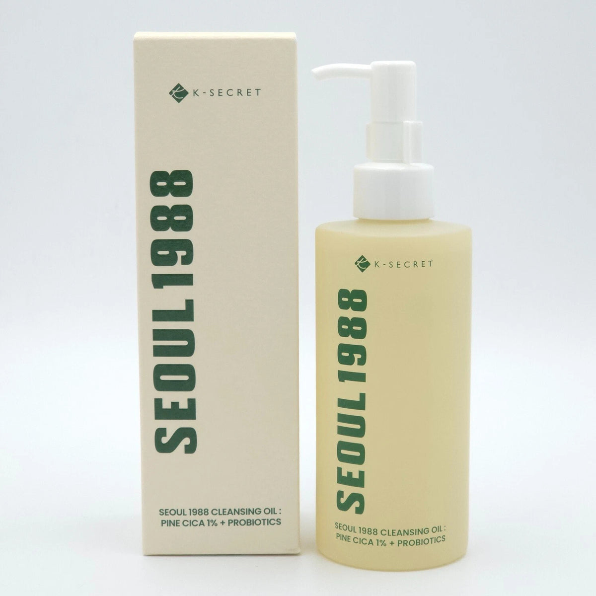 K-Secret - Seoul 1988 Pine Cica 1% + Probiotics Cleansing Oil 200ml - Makeup Stash Pakistan