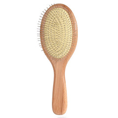 Steel Needle Brush, Detangling Hair Brush, Scalp Massage Brush, Wooden Hair Brush, Hair Care Tools, Anti Frizz Brush, Hair Styling Brush, Wet Dry Hair Brush, Hair Grooming Tools, Smooth Hair Brush - Makeup Stash Pakistan
