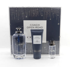 Coach Open Road Men 3-Piece Gift Set – EDT 100ml + EDT 15ml + Shower Gel 100ml