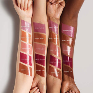 Fenty Beauty, Gloss Bomb Cream, Fenty Glow 02, Fenty Glow, Lip Cream, Lip Gloss, Cream Lip Gloss, Non Shimmer Lip Gloss, Hydrating Lip Gloss, Rosy Nude Lip Gloss, Nude Lip Gloss, High Shine Lip Gloss, Non Sticky Lip Gloss, Fenty Makeup, Luxury Makeup, Lip Makeup - Makeupstashpk