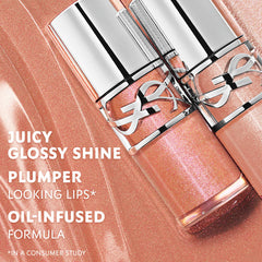 YSL Loveshine Plumping Lip Oil Gloss 05 California Sunshine – High-Shine Hydrating Lip Plumper