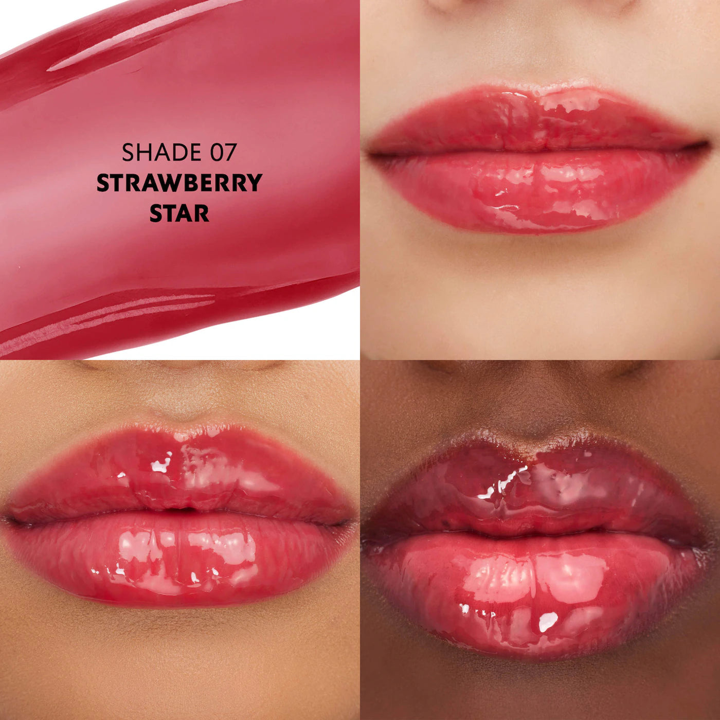 YSL loveshine gloss 07, strawberry star lip gloss, ysl lip oil gloss, plumping lip gloss luxury, hydrating lip oil ysl, high shine lip gloss, non sticky lip gloss,Makeupstashpk