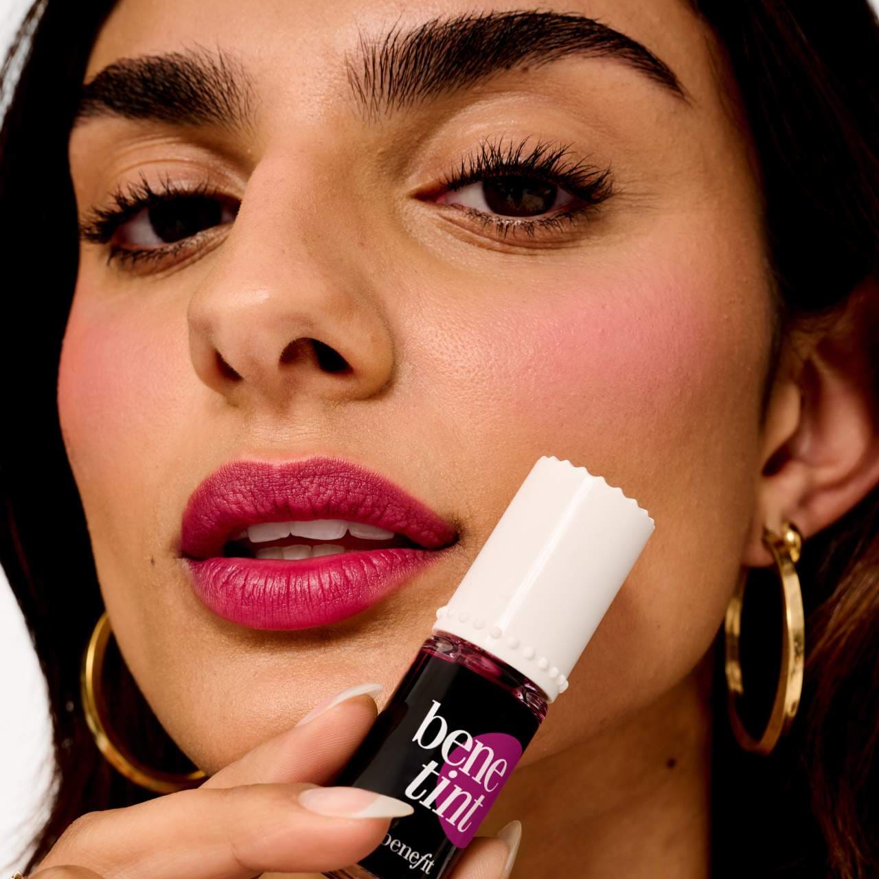 Benefit,Lip & Cheek Stain,Liquid Blush,Lip Tint,Long-lasting,Lightweight,Makeupstashpk