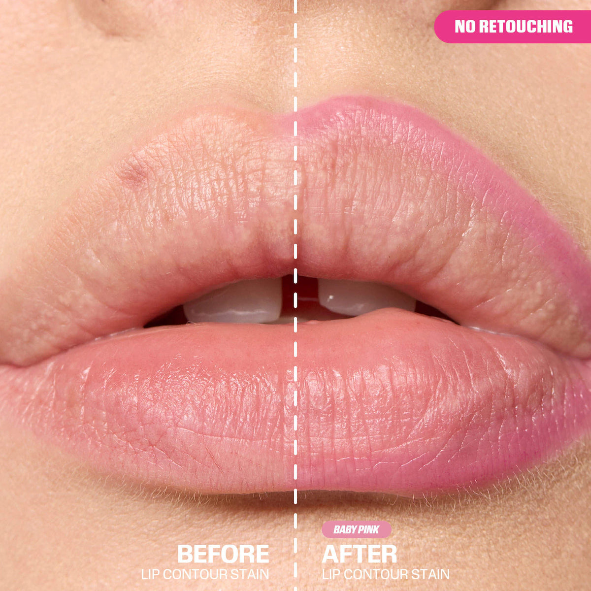 huda beauty lip contour stain, baby pink lip stain, pink nude lip stain, transfer proof lip stain, matte lip stain, long lasting lip contour, huda beauty makeup, rosy pink lips, waterproof lip stain, smudge proof lip color, everyday pink lip shade,Makeupstashpk