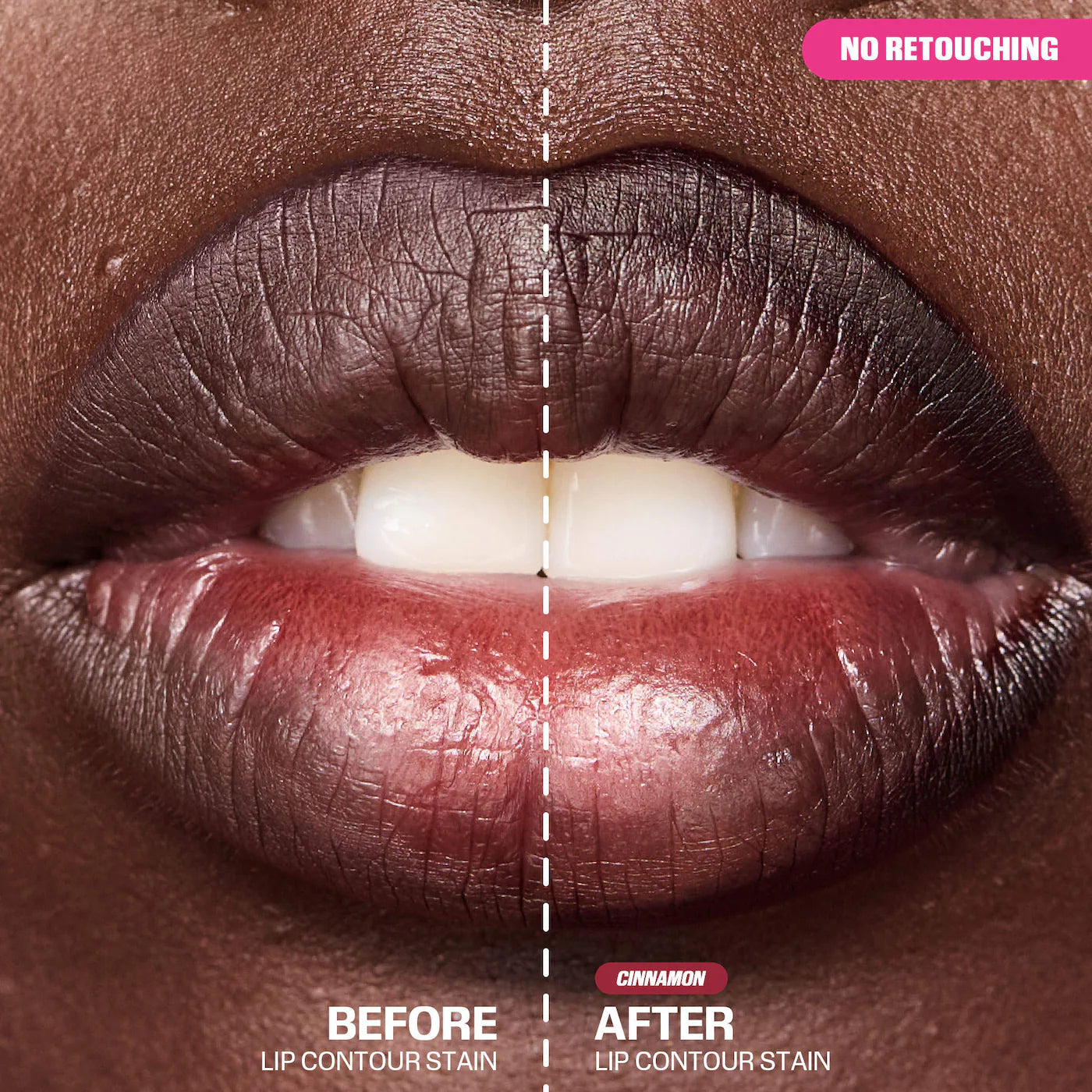 Huda Beauty Lip Contour Stain – Cinnamon | Long-Lasting Transfer-Proof Lip Stain