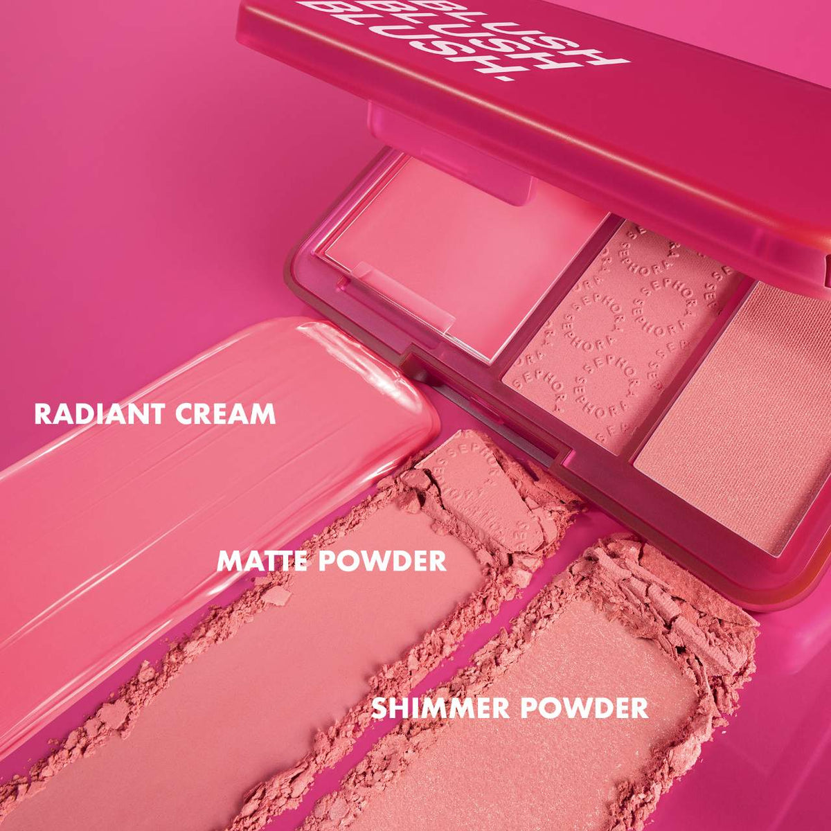 SEPHORA Blush Blush Blush Cream & Powder Palette – 01 Candy Lover