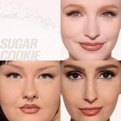Huda Beauty Sugar Cookie, Huda Beauty Easy Bake powder, Sugar Cookie setting powder, loose baking powder, loose setting powder, Huda Beauty powder, matte setting powder, under eye brightening powder, pore blurring powder, oil control makeup powder, baking powder makeup, long lasting face powder - Makeupstashpk