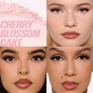 Huda Beauty powder, Easy Bake powder, Cherry Blossom Cake powder, Huda Beauty Easy Bake, loose setting powder, baking powder makeup, brightening powder, blurring powder, under eye setting powder, pink setting powder, long lasting makeup powder - Makeupstashpk