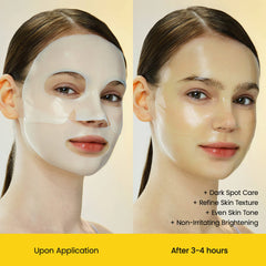 Biodance Radiant Vita Niacinamide Real Deep Mask 34g – Brightening & Hydrating Korean Sheet Mask for Glowing Skin