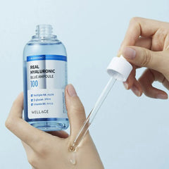 Wellage - Real Hyaluronic Blue Ampoule 100-60ml-Makeup Stash Pakistan