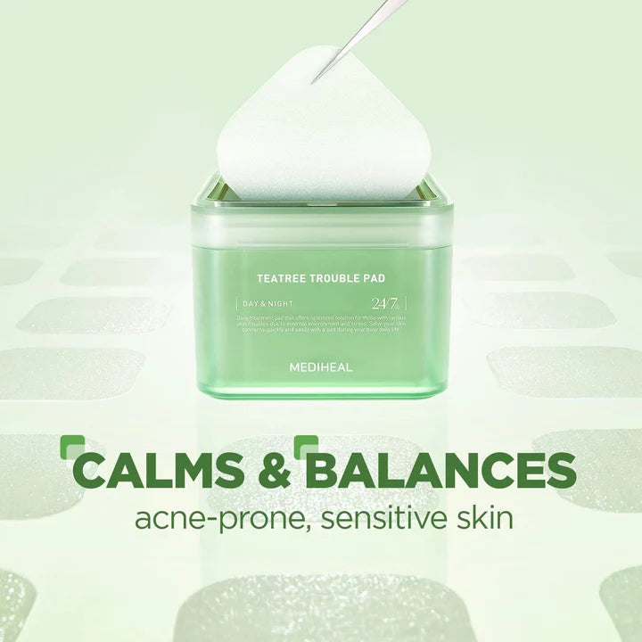 Mediheal - Tea Tree Trouble Pad 100 Pads -Makeup Stash Pakistan
