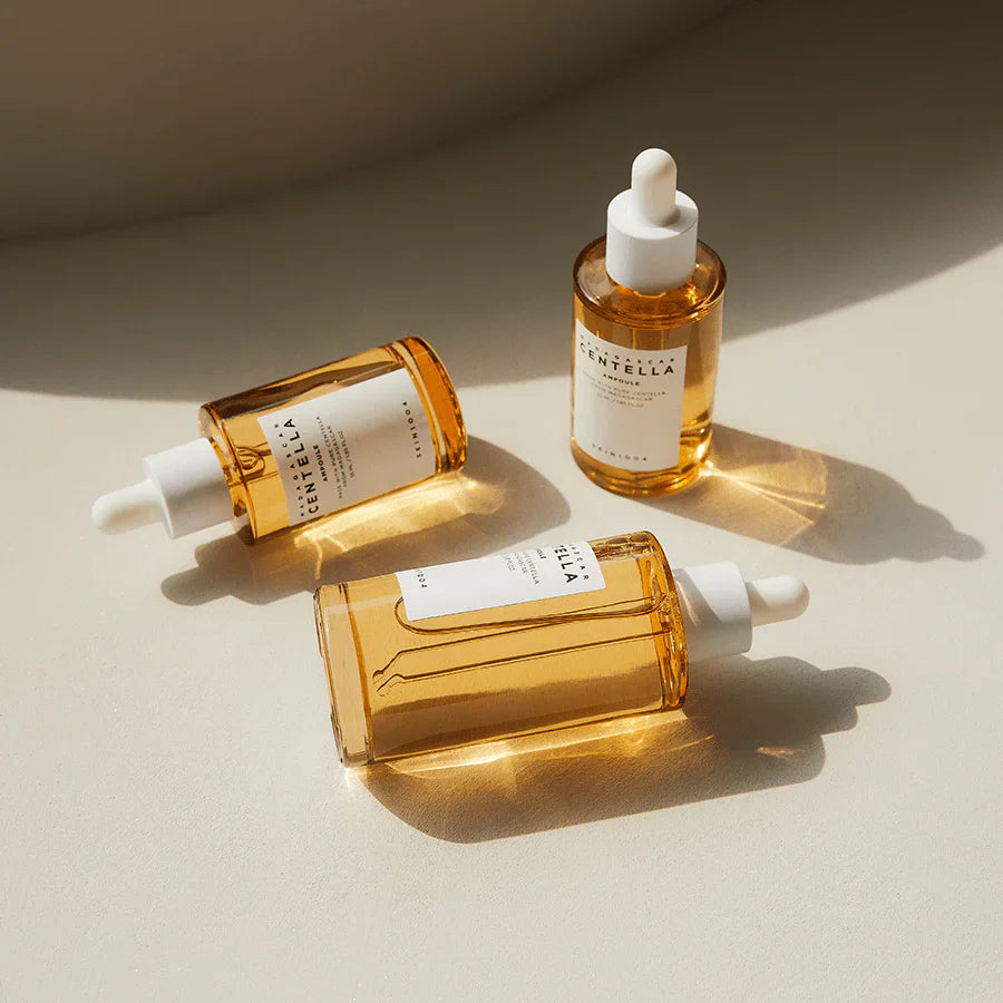 Madagascar Centella Ampoule, Centella serum, Korean skincare, soothing serum, hydrating ampoule, sensitive skin serum, Centella Asiatica serum, Korean ampoule, calming skincare, acne-prone skin care, skin barrier repair, redness relief serum, lightweight serum, facial ampoule - Makeupstashpk