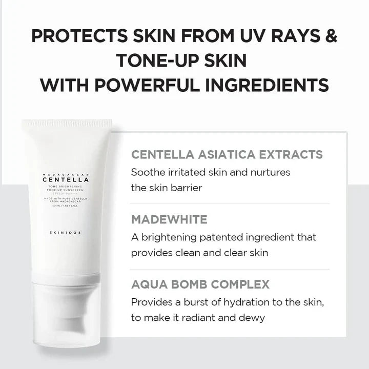 Brightening Sunscreen , Soothing , Tone Up Sunscreen , Non Greasy , Sensitive Skin , Makeupstashpk
