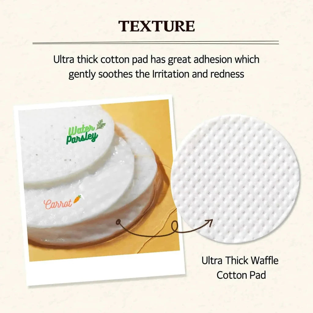 SKINFOOD - Carrot Carotene Calming Water Pad - 60 EA - Makeup Stash Pakistan