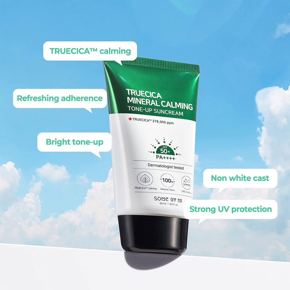 Some By Mi - Truecica Mineral Calming Tone Up Sunscream 50ml - Makeup Stash Pakistan

