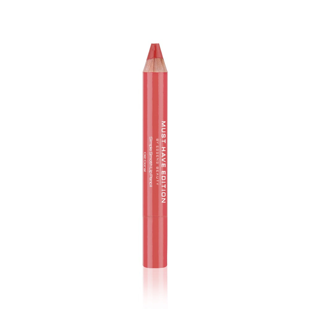 Essens-Simple Smooth Lip Pencil 02 Coral-Makeup Stash Pakistan