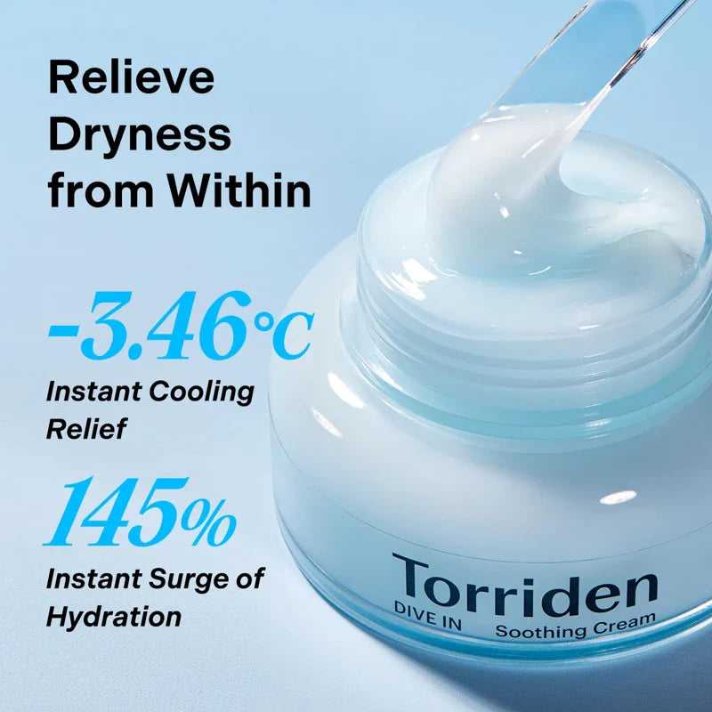 Torriden DIVE IN Soothing Cream, Torriden Moisturizer, Korean Moisturizer, Hydrating Gel Cream, Hyaluronic Acid Cream, Soothing Face Cream, Barrier Repair Cream, Korean skincare - Makeupstashpk
