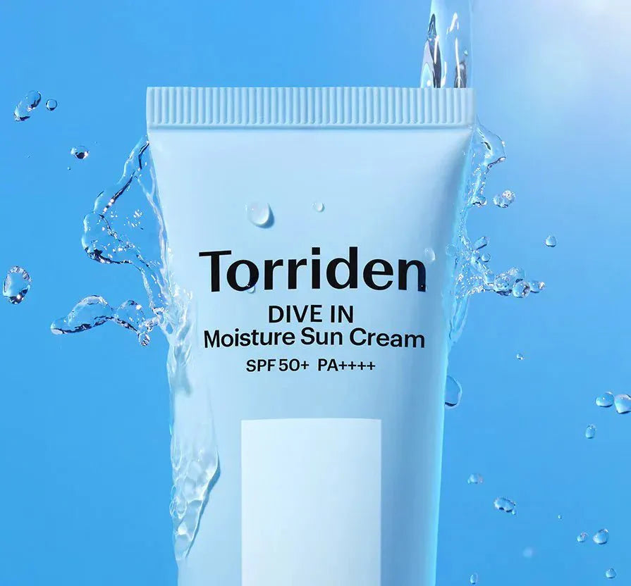 Torriden, Dive In Sun Cream, Torriden Sunscreen, Korean Sunscreen, Watery Sun Cream, Hydrating Sunscreen, Lightweight SPF, No White Cast Sunscreen, Korean Skincare, Moisturizing Sunscreen - Makeupstashpk