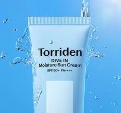 Torriden, Dive In Sun Cream, Torriden Sunscreen, Korean Sunscreen, Watery Sun Cream, Hydrating Sunscreen, Lightweight SPF, No White Cast Sunscreen, Korean Skincare, Moisturizing Sunscreen - Makeupstashpk
