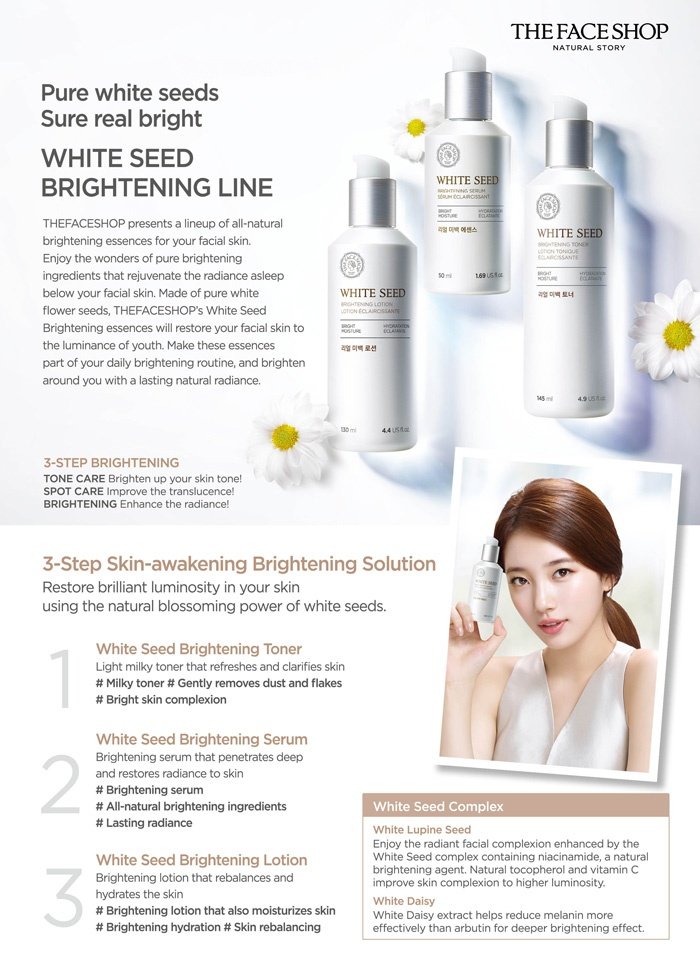 The Face Shop - WHITE SEED Brightening Toner 160ml - Makeup Stash Pakistan