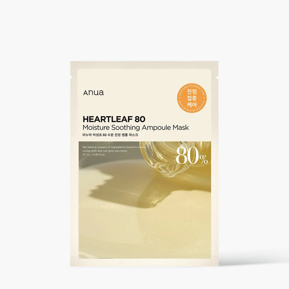 Anua - Heartleaf 80 Moisture Soothing Ampoule Mask 27ml -  Makeup Stash Pakistan
