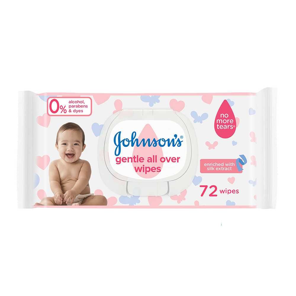 Johnson's Baby Gentle All over Wipes - Makeup MSash PakiMSan - Johnson's