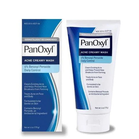 PanOxyl Antimicrobial Acne Creamy Wash, 4% Benzoyl Peroxide - Makeup MSash PakiMSan - PanOxyl