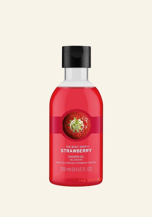 The Body Shop Strawberry Shower Gel - Makeup Stash Pakistan - The Body Shop